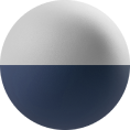Midnight Blue & Polar White